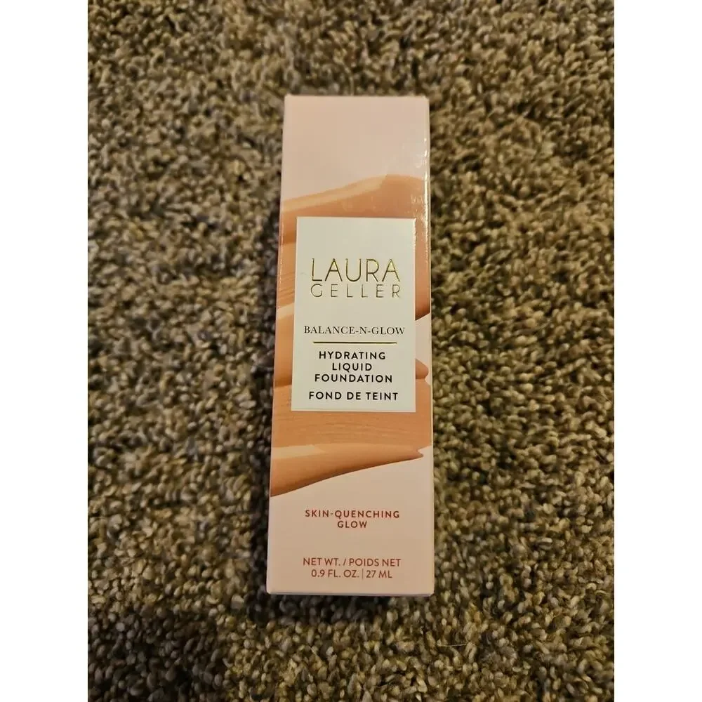 Laura Geller Balance N Glow Hydrating‎ Liquid Foundation 0.9 Oz LIGHT NEW